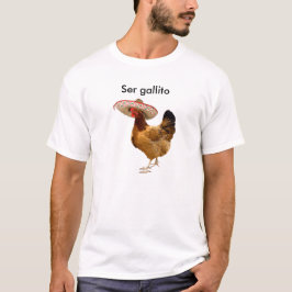 Camiseta Dos homens mexicanos do galo do gallito de Ser o