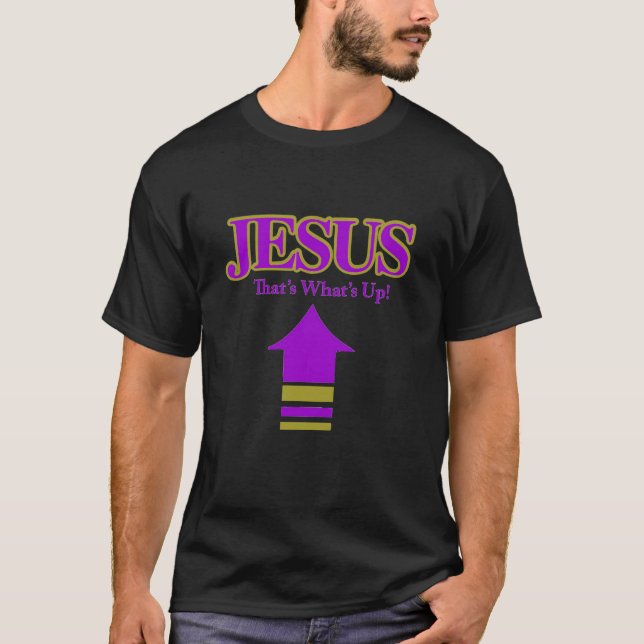 Camiseta dos Homens Negros - Jesus (Frente)