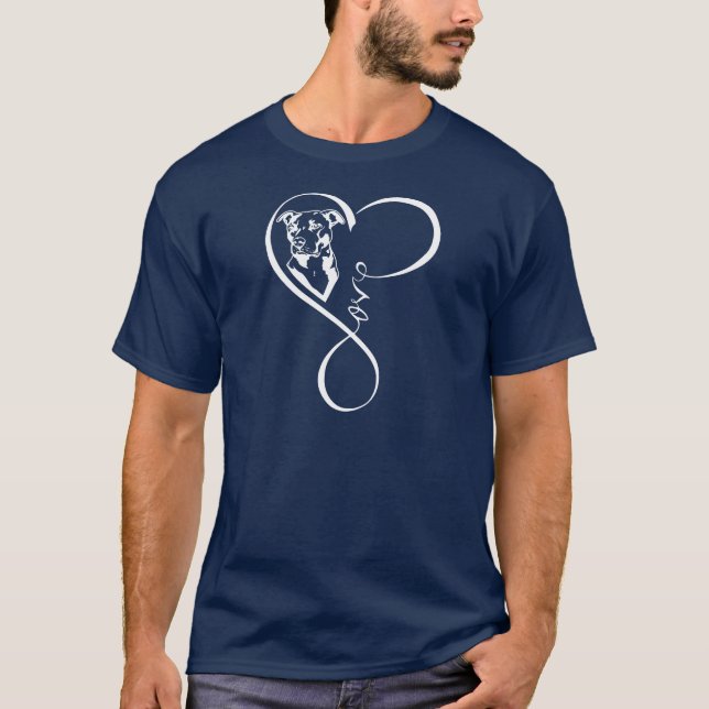 Camiseta Dos homens perfeitos da pulsação do coração de (Frente)