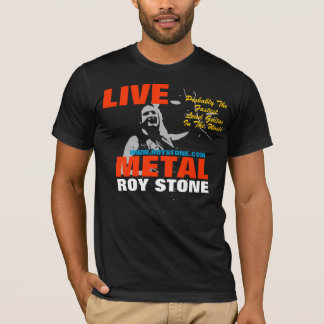 CAMISETA DOS HOMENS VIVOS DO METAL DA PEDRA DE ROY T-SHIRT