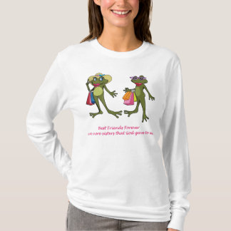 Camiseta Dos melhores amigos Tshirt do sapo para sempre BFF