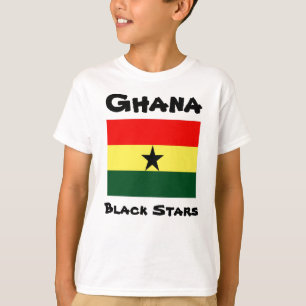 Camiseta Dos miúdos pretos das estrelas de Ghana os t-shir