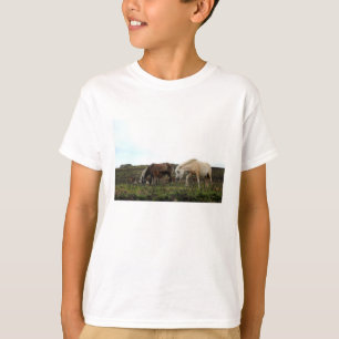 Camiseta Dos miúdos selvagens dos pôneis de Dartmoor a