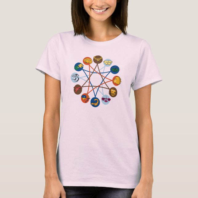Camiseta dos Símbolos Zodiac (Frente)