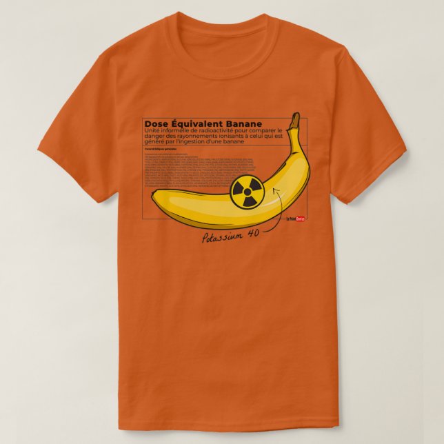 Camiseta Dose equivalente de bananas (Frente do Design)