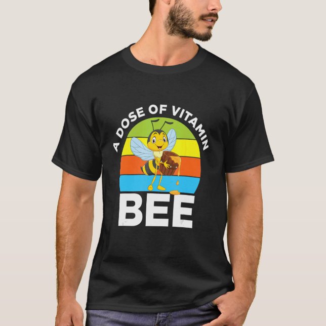Camiseta Dose Vitamina Abelhas Abelhas Abelhas Abelhas Abel (Frente)