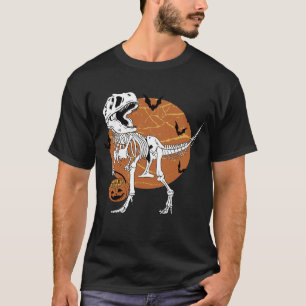 Camiseta Dossauro esquelético assustador fantasia de Hallow