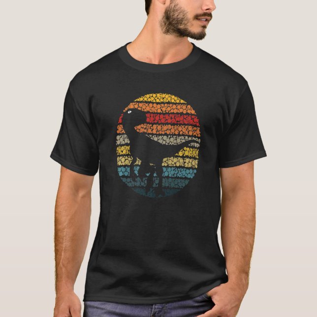 Camiseta Dot Day Velociraptor Dinosaur International Dot Da (Frente)