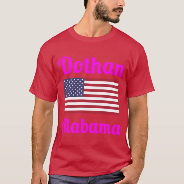 Camiseta Dothan Alabama Na moda Impressão2 (Frente)