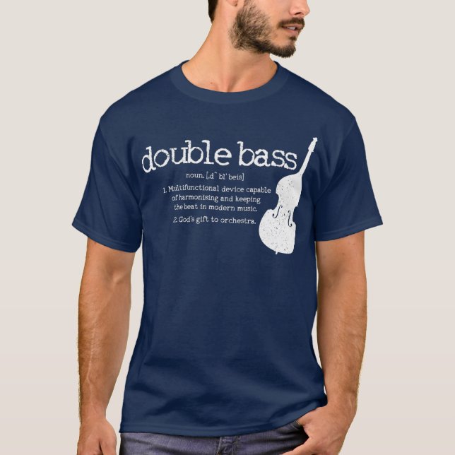 Camiseta Double Bass Definition Player Orchestra Bassist (Frente)