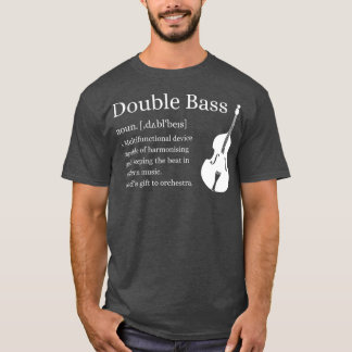 Camiseta Double Bass Definition  Upright Bass Instrument