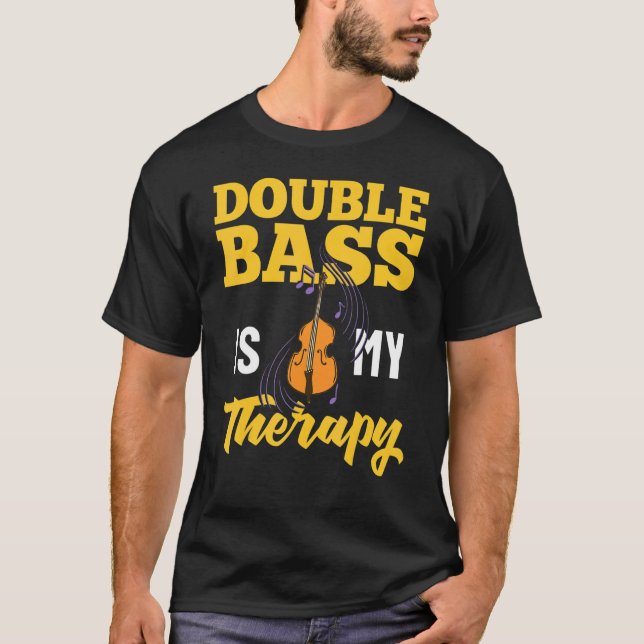 Camiseta Double Bass Music Instrument Player Beginner Lesso (Frente)