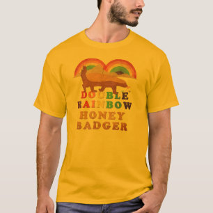 CAMISETA DOUBLE RAINBOW HONEY BADGGER