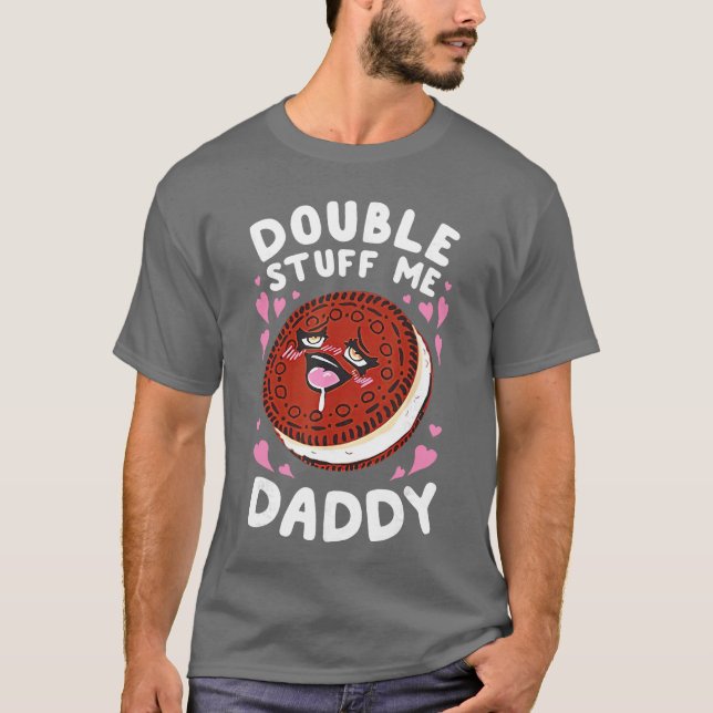 Camiseta Double Stuff me papai família (Frente)