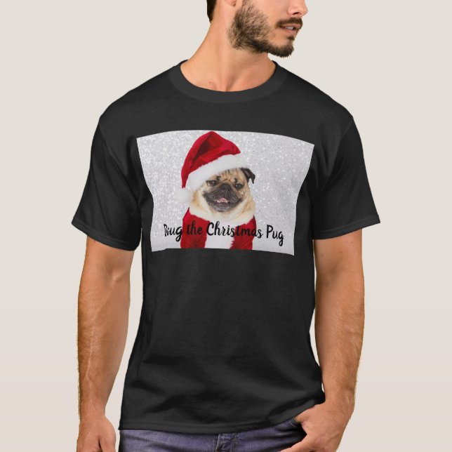 Camiseta Doug o Pug de Natal  (Frente)