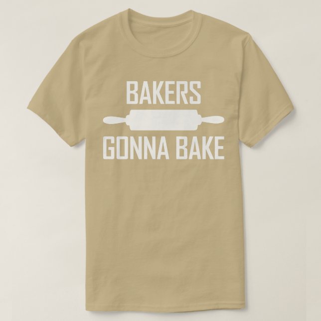 Camiseta Dough Kneading Roller Pin Baking Lovers Bakers Gon (Frente do Design)