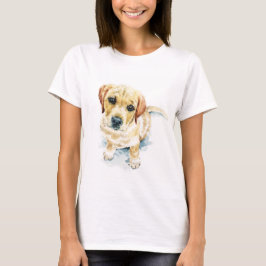 Camiseta Dougie, o ouro Labrador Retriever.