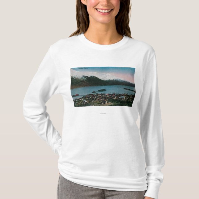 Camiseta Douglas, cidade ViewDouglas de Alaska, AK (Frente)