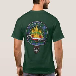 Camiseta Douglas Tartan Clan Crachá T-Shirt