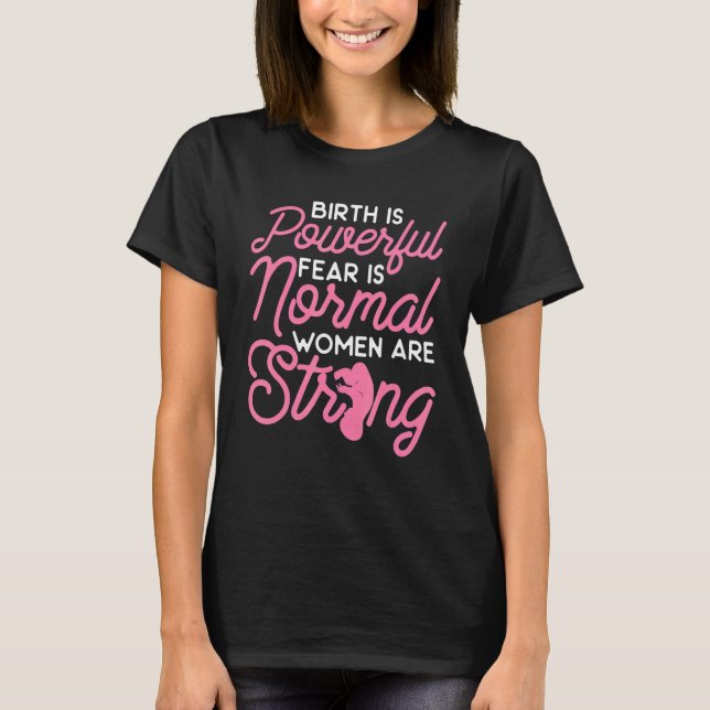 Camiseta Doula de Parto Orgulhosa Trabalhadora de Parto Sof (Frente)