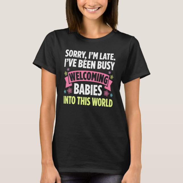 Camiseta Doula de Parto Orgulhosa Trabalhadora de Parto Sof (Frente)