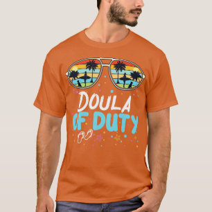 Camiseta Doula Dever com Sunglass Engraçado Parteira Nascer