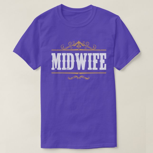 Camiseta Doula Midwifery Birthing Support Parteira (Frente do Design)