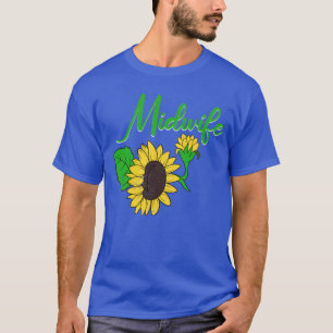 Camiseta Doula Midwifery Birthing Support Sunflower Midwife