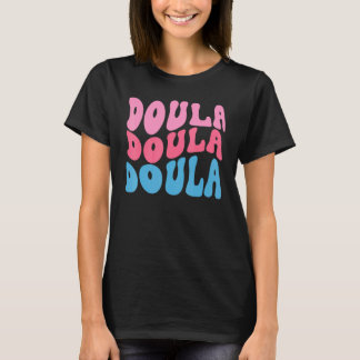 Camiseta Doula Parteira Estudante Doula Nascimento Groovy V