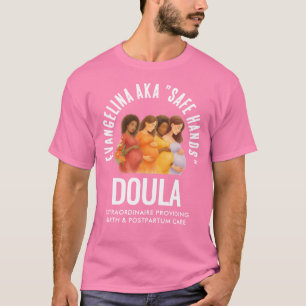 Camiseta Doula Segura e Personalizada Divertida