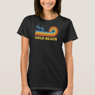 Camiseta Dourada Beach Oregon Summer Ou Cidades Tropicais D