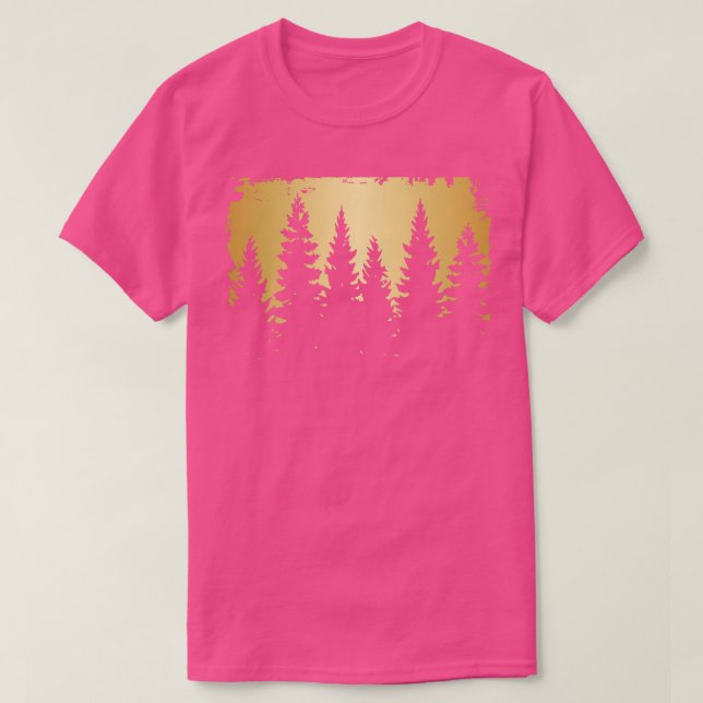 Camiseta Dourada cena natural (Frente do Design)