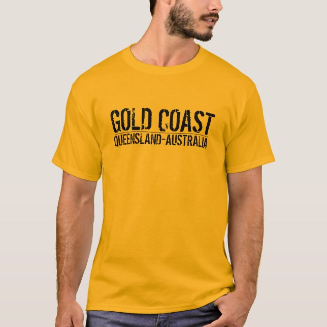 Camiseta Dourada Costa Austrália (Frente)