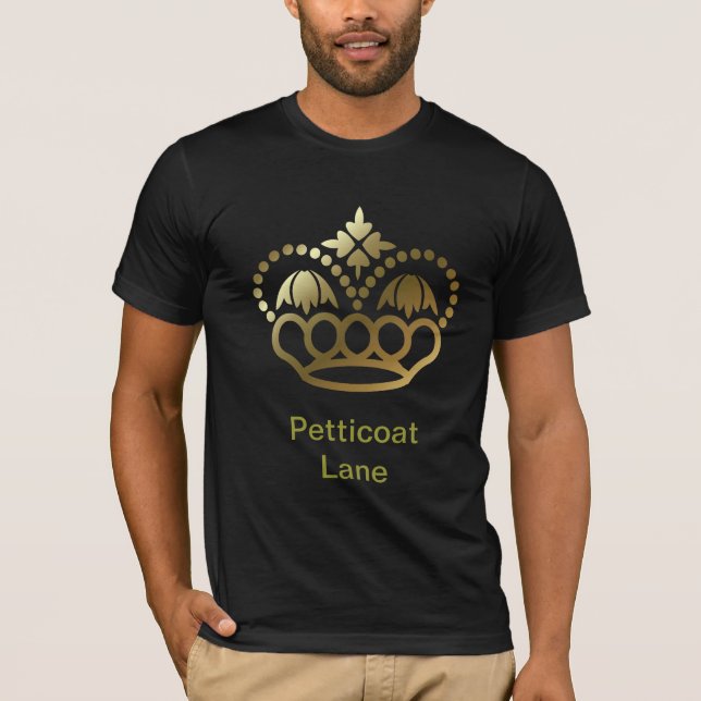 Camiseta dourada da coroa - pista da anágua (Frente)