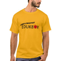 Camiseta Dourada do Maior Educador do Mundo
