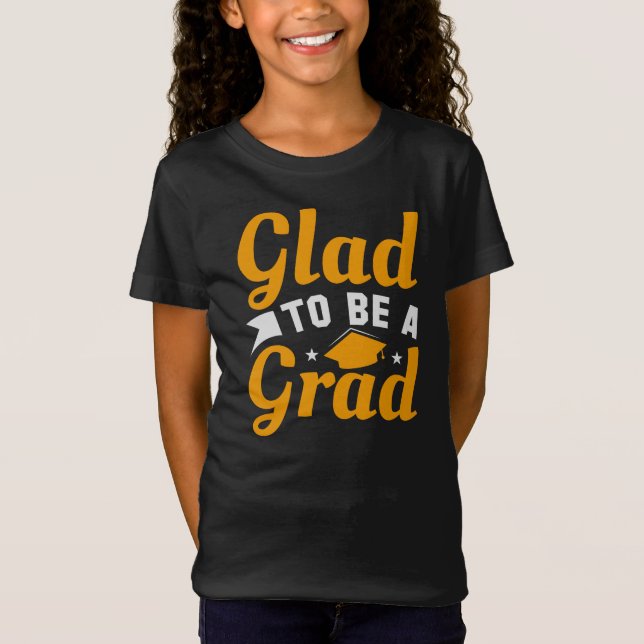 Camiseta Dourada Felicidade Branca Por Ser Um Formando De G (Frente)