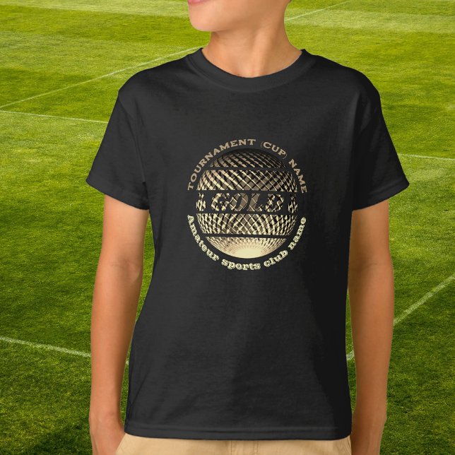 Camiseta Dourada medalha, 1rua vencedora (Criador carregado)