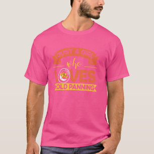 Camiseta Dourada Panning Engraçado, Dourada Prospecção Dour