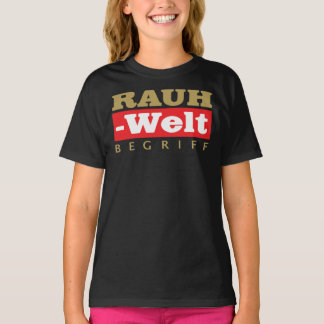 Camiseta Dourada RWB Rauh Welt Begriff Logotipo T-shirt clá