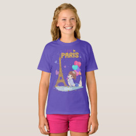 Camiseta Dourado Adoro Torre Eiffel Paris