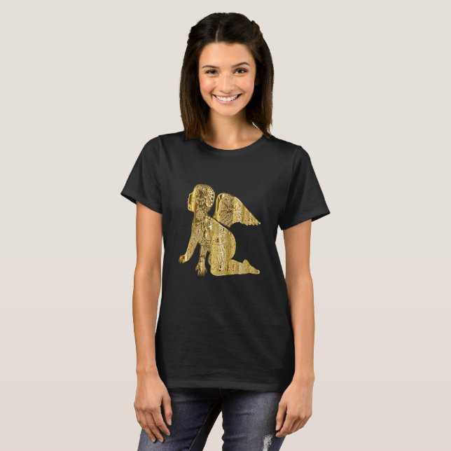 Camiseta Dourado anjo bebê (Frente Completa)