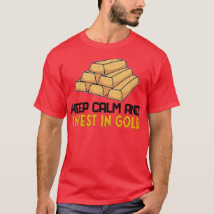 Camiseta Dourado Comerciante Forex Trader XAUUSD Invest no