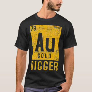 Camiseta Dourado Digger Miner Nuggers Dig