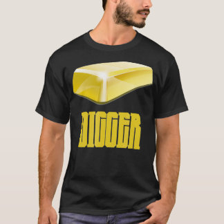 Camiseta Dourado Digger Nugget Mining Dourado Bar Para Mim
