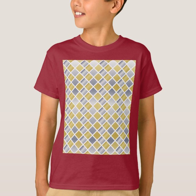 Camiseta Dourado e Prata (Verificado em Diamante) (Frente)