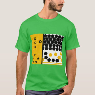 Camiseta Dourado é produtos de moda traseira ativos