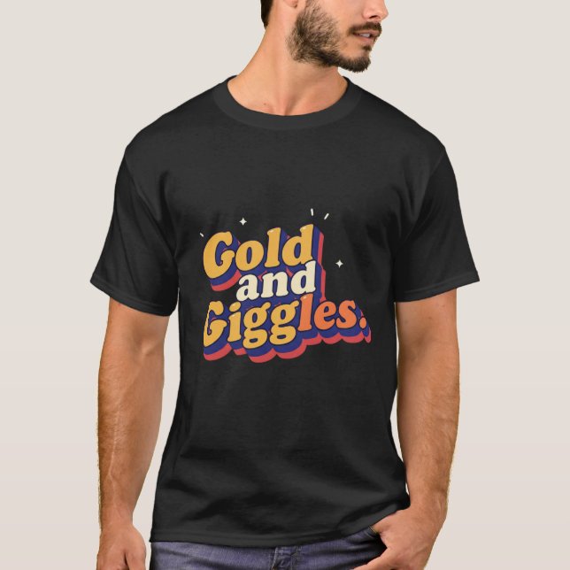 Camiseta Dourado e rabugento - T-Shirt divertida e Na moda (Frente)