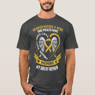 Camiseta Dourado em memória do meu Cancer de infância do so