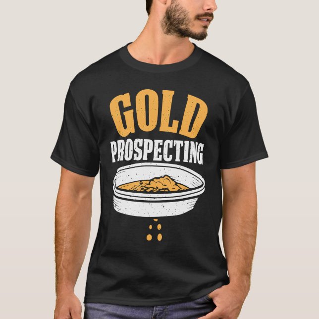 Camiseta Dourado espectador Dourado Miner Digger Treasure H (Frente)