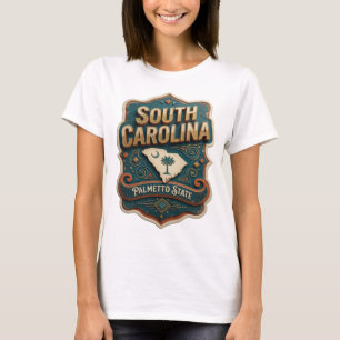 Camiseta Dourado Forte CAROLINA DO SUL ESTADO DO PALMETTO